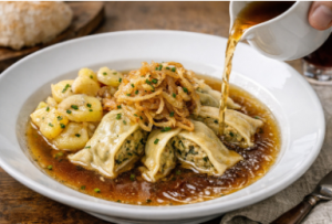 Maultaschen ao Estilo Suábio